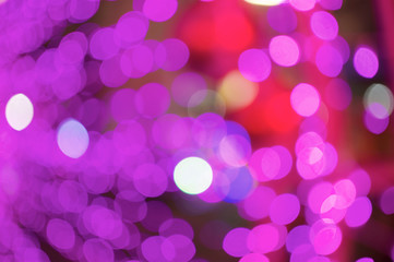 Defocused of glitter or purple and pink bokeh