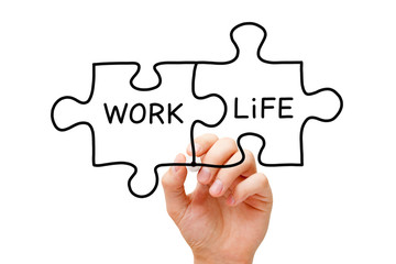 Work Life Puzzle Concept