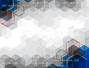 Scientific Future Technology. For Business Presentation. Flyer, Poster Vector Concept Background