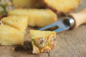 fresh pineapple sweet fruit