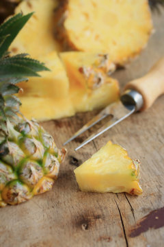 fresh pineapple sweet fruit