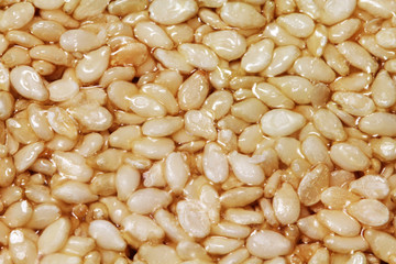 Sweet candy from seasame and honey