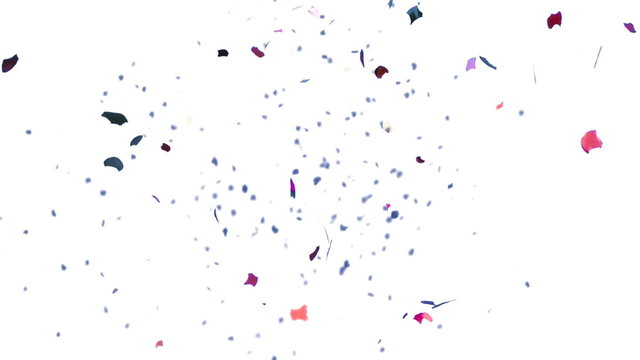 Colorful Confetti Video Background - Slow Motion