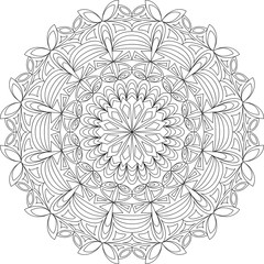 Mandala, Vorlage Malbuch für Erwachsene, Meditationshilfe, zur Ruhe kommen