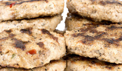 grilled Bulgarian meatballs, called kufte