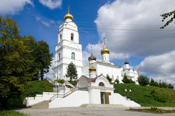 Fototapeta na wymiar Holy Trinity Cathedral, Wjazma city, Russian federation
