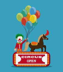 Circus icons design 