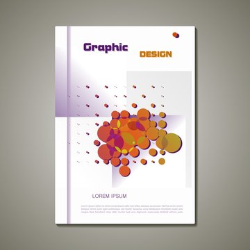 vector abstract brochure, graphic design