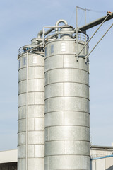 Industrial silos in the chemical industry