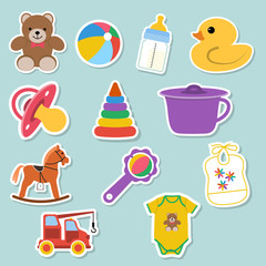 Baby icons stickers