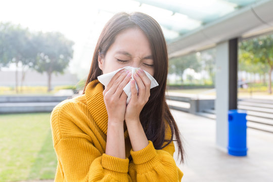 Young Asian Woman Feeling Unwell