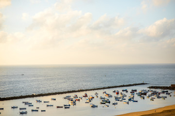 Fishing boats on the beach