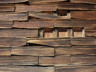 Cracked and weathered wood texture