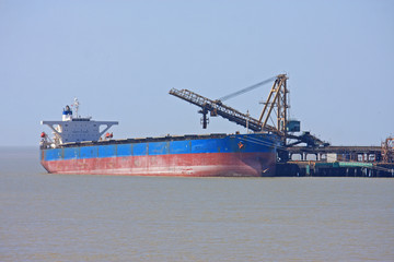 Crane and Ship
