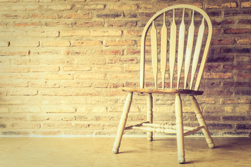 Wooden chair and table