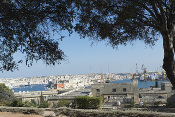 Obraz premium view on Valletta city in Malta island