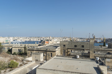 Fototapeta premium view on Valletta city in Malta island