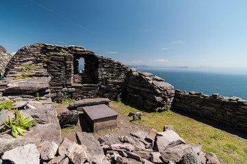 Skellig Michael, UNESCO World Heritage Site, Kerry, Ireland. Star Wars The Force Awakens Scene...