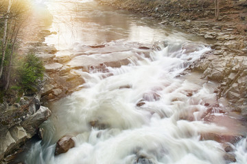 Threshold of the mountain river