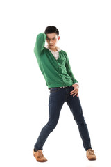 Asian young man dance