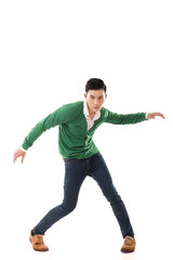 Fototapeta premium Asian young man dance
