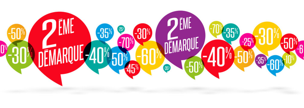 Soldes - 2&egrave;me d&eacute;marque (juxtaposable sans raccord)