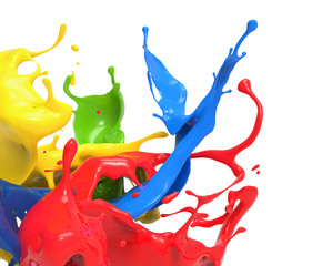 splashing colors