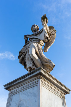 Angel on the Sant'Angelo bridge in Rome, Italy