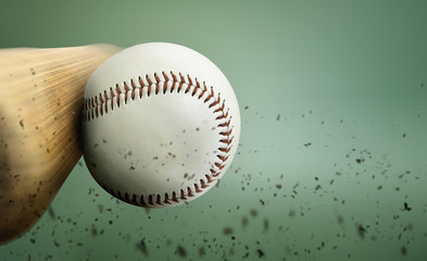 baseball hit - obrazy, fototapety, plakaty