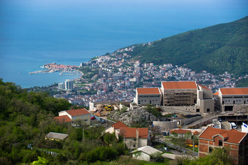 The view of Budwa. Montenegro.