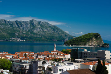 Fototapeta premium The Budva cityscape. Montenegro.
