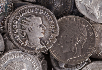 Ancient coin of the Roman Empire.