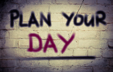 Plan Your Day Concept