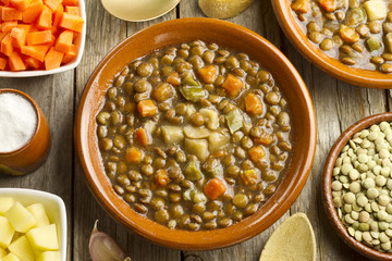 Vegetable lentil soup