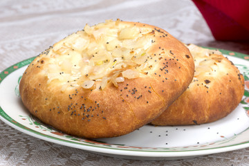 Jewish onion bread - Pletzel