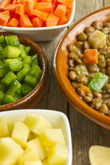 Vegetable lentil soup