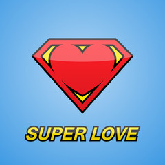 Logo. Heart. Super love.