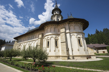 Fototapeta na wymiar Orthodox monastery in Bucovina