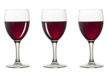Bicchieri di vino rosso