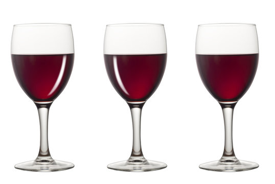 Bicchieri di vino rosso