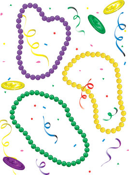 Mardi Gras throw