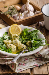 Ricotta dumplings with spinach