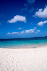 Fototapeta na wymiar Looking out towards caribbean from Grenada Grand Anse beach