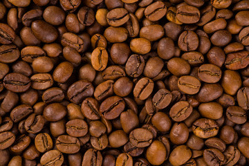 Coffee on grunge wooden background