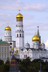 Fototapeta na wymiar Moscow Kremlin. Belltower Ivan Veliky in summer day. Russia