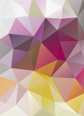 Abstract vector mosaic background of triangles polygonal wallpap