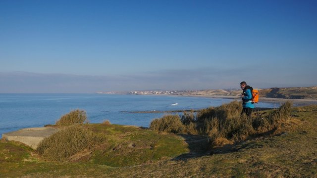 une pause pour contempler le paysage