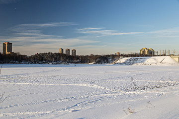 Winter cityscape