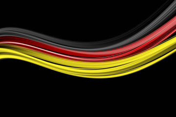 illustrated german color wave for sport events and space for your text