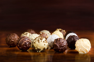 chocolates, chocolate truffle with liquor filling